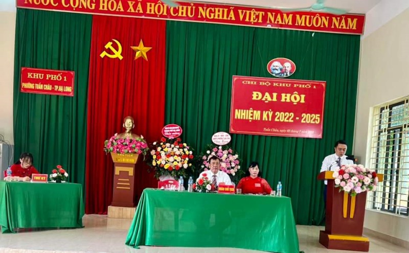 Hoàn thành Đại hội các chi bộ trực thuộc Đảng bộ Phường Tuần Châu  Nhiệm kỳ 2022 -2025