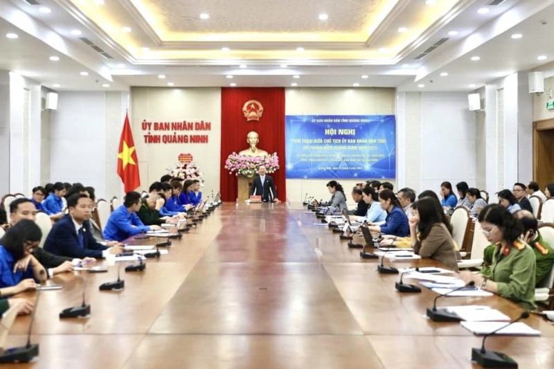 Chủ tịch UBND tỉnh chủ trì Hội nghị giao lưu, đối thoại với thanh niên nhân kỷ niệm 93 năm Ngày thành lập Đoàn TNCS Hồ Chí Minh (26/3/1931- 26/3/2024).