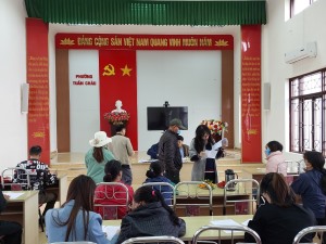 Phường Tuần Châu tổ chức triển khai đo lường sự hài lòng của người dân, tổ chức đối với sự phục vụ của cơ quan hành chính nhà nước tỉnh Quảng Ninh năm 2022.