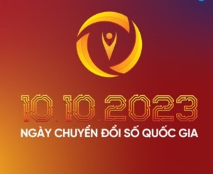 BỘ NHẬN DIỆN HƯỞNG ỨNG NGÀY CHUYỂN ĐỔI SỐ QUỐC GIA 10.10.2023