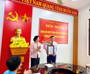 Đồng chí Trương Kim Luân được điều động, chỉ định làm Bí thư Đảng uỷ phường Tuần Châu nhiệm kỳ 2020-2025