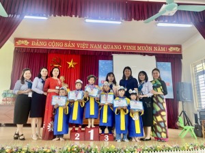 Trường Mầm non Tuần Châu tổ chức Hội thi : "Bé tài năng, trí tuệ" năm học 2022 - 2023.