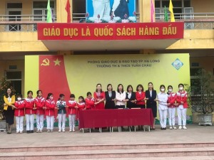 Trường TH&THCS Tuần Châu triển khai, thực hiện Bộ Quy tắc ứng xử trên địa bàn tỉnh Quảng Ninh tại trường học