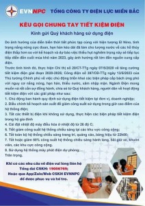 HÃY CHUNG TAY TIẾT KIỆM ĐIỆN