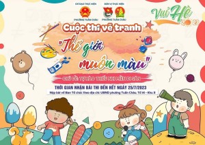 NHIỀU TÁC PHẨM CHẤT LƯỢNG THAM GIA CUỘC THI VẼ TRANH “ THẾ GIỚI MUÔN MÀU PHƯỜNG TUẦN CHÂU NĂM 2023”