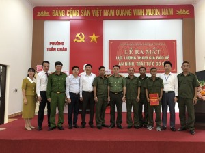 Phường Tuần Châu: ra mắt lực lượng tham gia bảo vệ an ninh, trật tự ở cơ sở