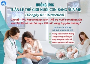 Hưởng ứng tuần lễ nuôi con bằng sữa mẹ năm 2024 (01-07/8/2024)