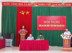 PHƯỜNG TUẦN CHÂU TỔ CHỨC HỘI NGHỊ “CÔNG AN LẮNG NGHE Ý KIẾN NHÂN DÂN” NĂM 2024