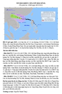 TIN BÃO KHẨN CẤP (CƠN BÃO SỐ 03)- Tin phát lúc 14 giờ ngày 06/9/2024