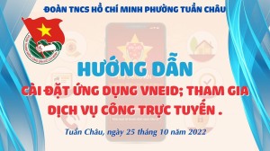 PHƯỜNG TUẦN CHÂU TỔ CHỨC HƯỚNG DẪN NGƯỜI DÂN DÂN CÀI APP VNeID, THAM GIA DỊCH VỤ CÔNG TRỰC TUYẾN