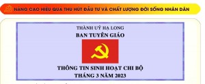 Thông tin sinh hoạt chi bộ tháng 3.2023